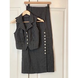 2pc Vest and Skirt Set
